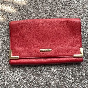 Red Michael Kors clutch